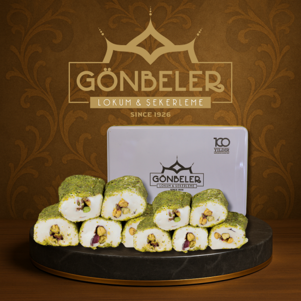 Toz Antep Fıstıklı Sarma Lokum