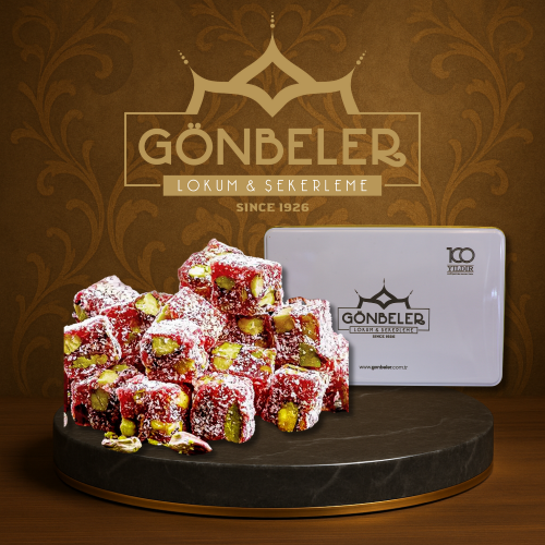 Çifte Kavrulmuş Narlı Antep Fıstıklı Lokum