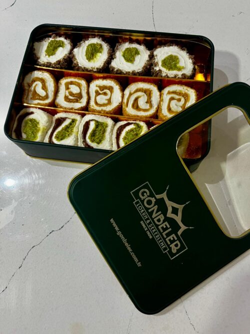 Gönbeler Karışık Special Lokum Pencereli Metal Premium Kutu